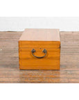 Early 20th Century Natural Elmwood Blanket Chest with Brass Side Handles-16. Asian & Chinese Furniture, Art, Antiques, Vintage Home Décor for sale at FEA Home