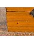 Early 20th Century Natural Elmwood Blanket Chest with Brass Side Handles-8. Asian & Chinese Furniture, Art, Antiques, Vintage Home Décor for sale at FEA Home