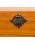 Early 20th Century Natural Elmwood Blanket Chest with Brass Side Handles-11. Asian & Chinese Furniture, Art, Antiques, Vintage Home Décor for sale at FEA Home