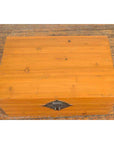 Early 20th Century Natural Elmwood Blanket Chest with Brass Side Handles-12. Asian & Chinese Furniture, Art, Antiques, Vintage Home Décor for sale at FEA Home