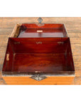 Early 20th Century Natural Elmwood Blanket Chest with Brass Side Handles-4. Asian & Chinese Furniture, Art, Antiques, Vintage Home Décor for sale at FEA Home