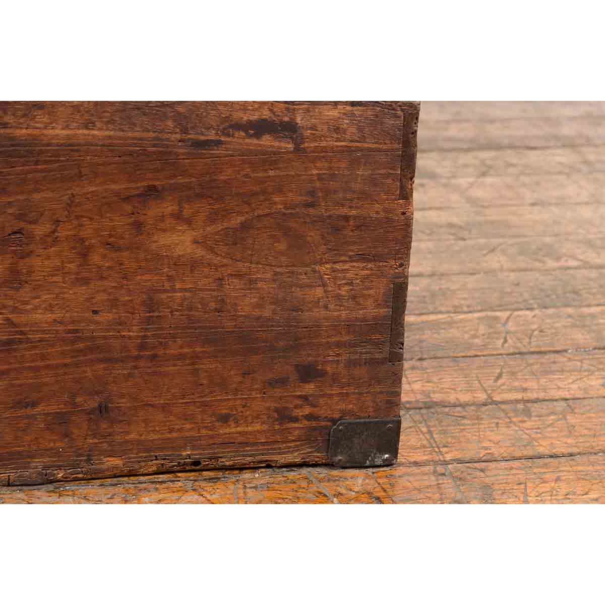 Japanese Meiji Period 19th Century Blanket Chest with Iron Hardware and Patina-8. Asian & Chinese Furniture, Art, Antiques, Vintage Home Décor for sale at FEA Home