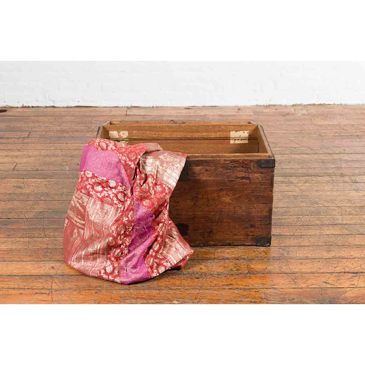 Japanese Meiji Period 19th Century Blanket Chest with Iron Hardware and Patina-3. Asian & Chinese Furniture, Art, Antiques, Vintage Home Décor for sale at FEA Home