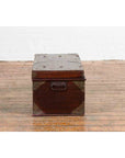 Indonesian 19th Century Wooden Blanket Chest with Detailed Brass Hardware-14. Asian & Chinese Furniture, Art, Antiques, Vintage Home Décor for sale at FEA Home