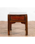 Chinese 19th Century Qing Dynasty Distressed Side Table with Cinnabar Underglaze-11. Asian & Chinese Furniture, Art, Antiques, Vintage Home Décor for sale at FEA Home