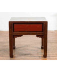 Chinese 19th Century Qing Dynasty Distressed Side Table with Cinnabar Underglaze-12. Asian & Chinese Furniture, Art, Antiques, Vintage Home Décor for sale at FEA Home