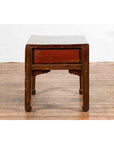 Chinese 19th Century Qing Dynasty Distressed Side Table with Cinnabar Underglaze-13. Asian & Chinese Furniture, Art, Antiques, Vintage Home Décor for sale at FEA Home