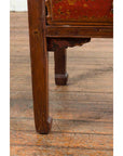 Chinese 19th Century Qing Dynasty Distressed Side Table with Cinnabar Underglaze-8. Asian & Chinese Furniture, Art, Antiques, Vintage Home Décor for sale at FEA Home