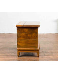 Small Chinese Qing Dynasty 19th Century Elmwood Two-Piece Storage Cabinet-12. Asian & Chinese Furniture, Art, Antiques, Vintage Home Décor for sale at FEA Home