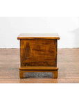 Small Chinese Qing Dynasty 19th Century Elmwood Two-Piece Storage Cabinet-13. Asian & Chinese Furniture, Art, Antiques, Vintage Home Décor for sale at FEA Home