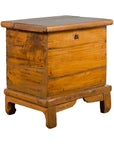 Small Chinese Qing Dynasty 19th Century Elmwood Two-Piece Storage Cabinet-1. Asian & Chinese Furniture, Art, Antiques, Vintage Home Décor for sale at FEA Home