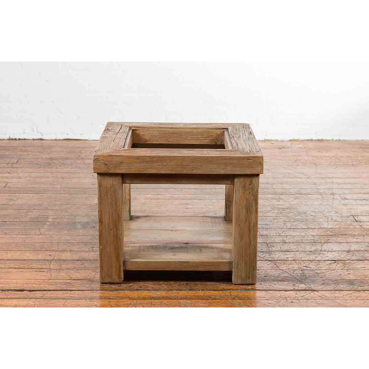 Vintage Natural Wood Mexican Coffee Table Base-11. Asian & Chinese Furniture, Art, Antiques, Vintage Home Décor for sale at FEA Home