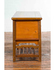 Chinese Early 20th Century Sideboard with Three Drawers and Natural Finish-13. Asian & Chinese Furniture, Art, Antiques, Vintage Home Décor for sale at FEA Home