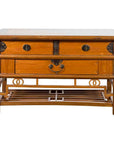 Chinese Early 20th Century Sideboard with Three Drawers and Natural Finish-1. Asian & Chinese Furniture, Art, Antiques, Vintage Home Décor for sale at FEA Home