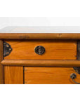Chinese Early 20th Century Sideboard with Three Drawers and Natural Finish-6. Asian & Chinese Furniture, Art, Antiques, Vintage Home Décor for sale at FEA Home