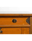 Chinese Early 20th Century Sideboard with Three Drawers and Natural Finish-8. Asian & Chinese Furniture, Art, Antiques, Vintage Home Décor for sale at FEA Home
