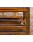 Chinese Early 20th Century Sideboard with Three Drawers and Natural Finish-10. Asian & Chinese Furniture, Art, Antiques, Vintage Home Décor for sale at FEA Home