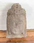 Chinese Vintage Carved Stone Bust of Guanyin, Bodhisattva of Compassion-2. Asian & Chinese Furniture, Art, Antiques, Vintage Home Décor for sale at FEA Home