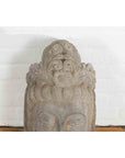 Chinese Vintage Carved Stone Bust of Guanyin, Bodhisattva of Compassion-3. Asian & Chinese Furniture, Art, Antiques, Vintage Home Décor for sale at FEA Home