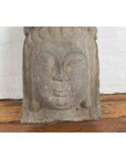 Chinese Vintage Carved Stone Bust of Guanyin, Bodhisattva of Compassion-4. Asian & Chinese Furniture, Art, Antiques, Vintage Home Décor for sale at FEA Home