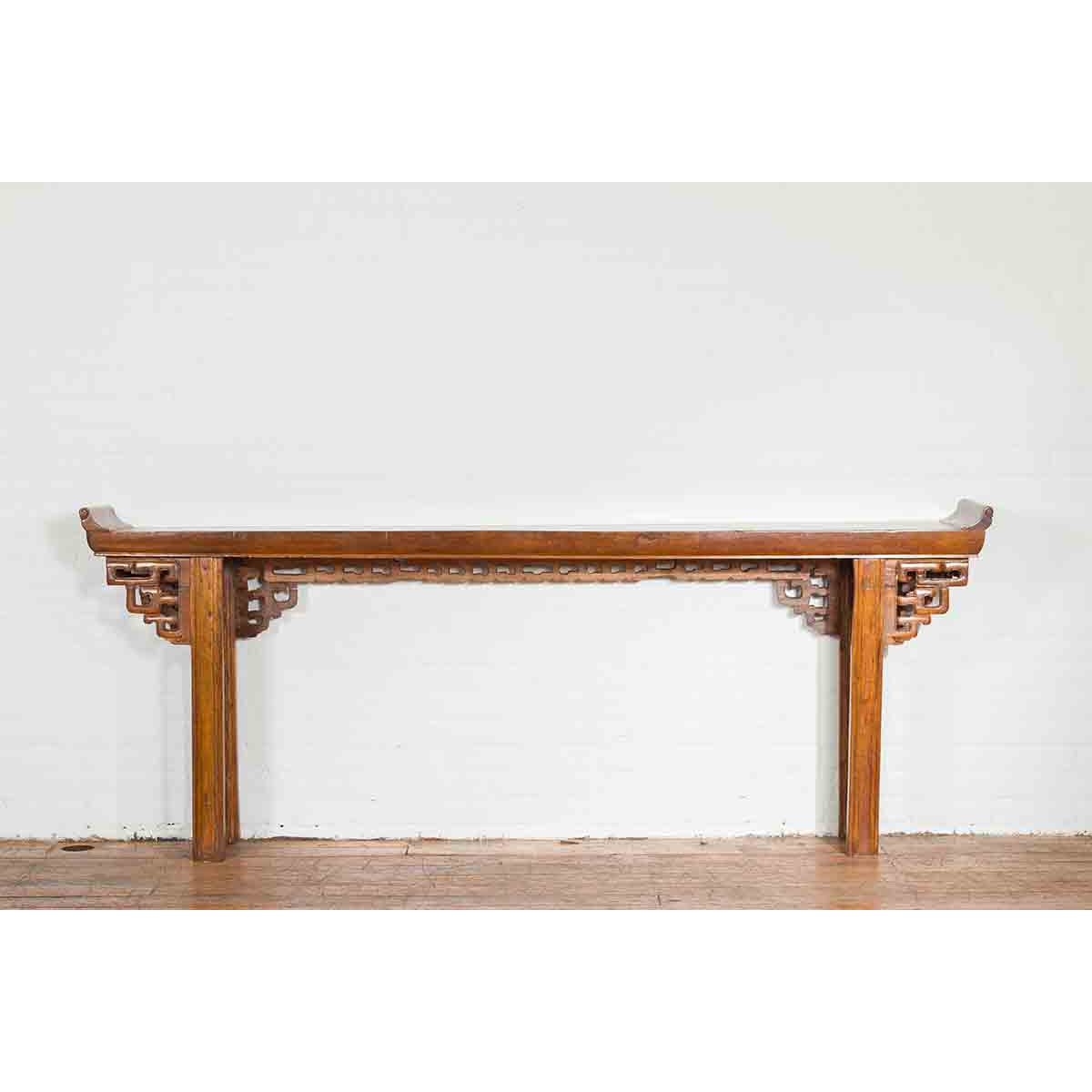Qing Dynasty Console Table with Stacked Open Fretwork-14. Asian & Chinese Furniture, Art, Antiques, Vintage Home Décor for sale at FEA Home