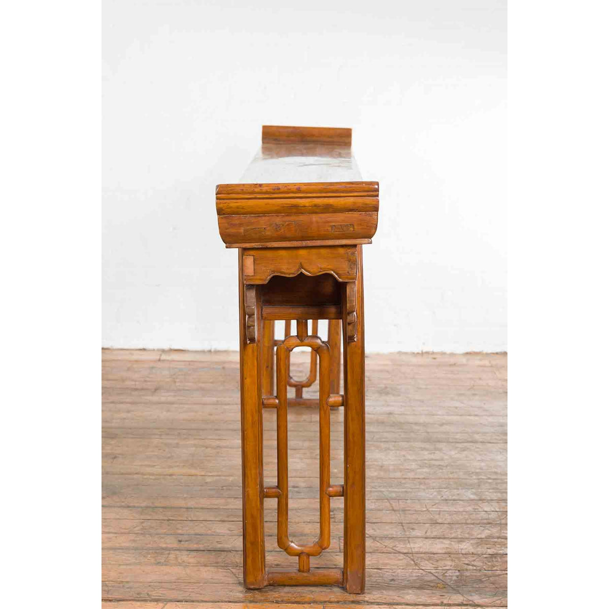 Qing Dynasty Console Table with Stacked Open Fretwork-15. Asian & Chinese Furniture, Art, Antiques, Vintage Home Décor for sale at FEA Home