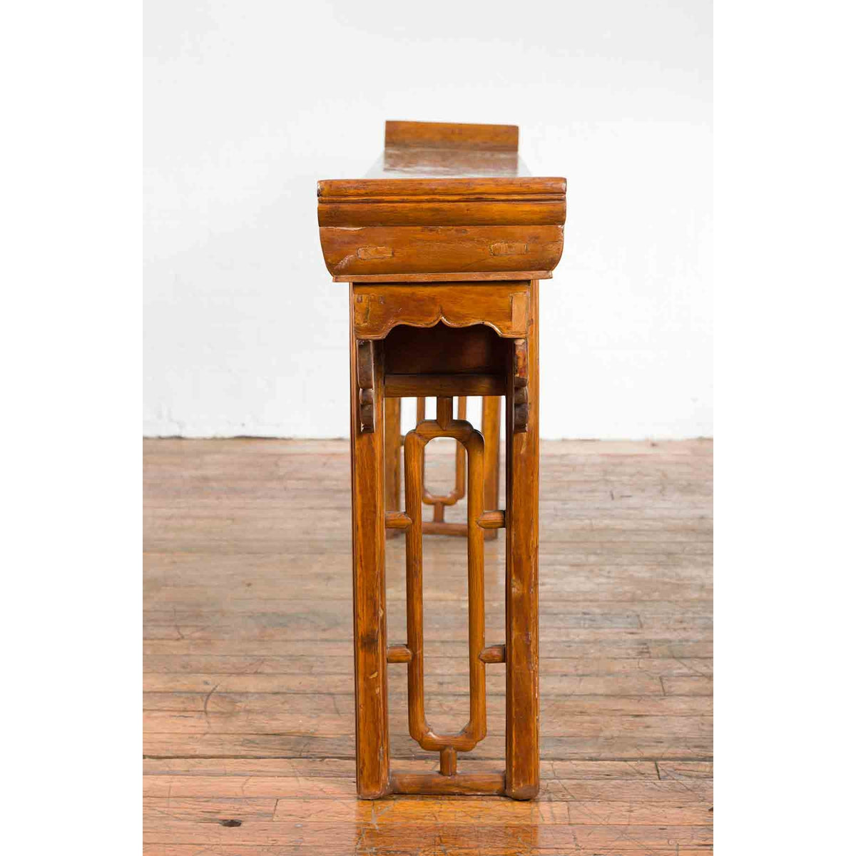Qing Dynasty Console Table with Stacked Open Fretwork-11. Asian & Chinese Furniture, Art, Antiques, Vintage Home Décor for sale at FEA Home