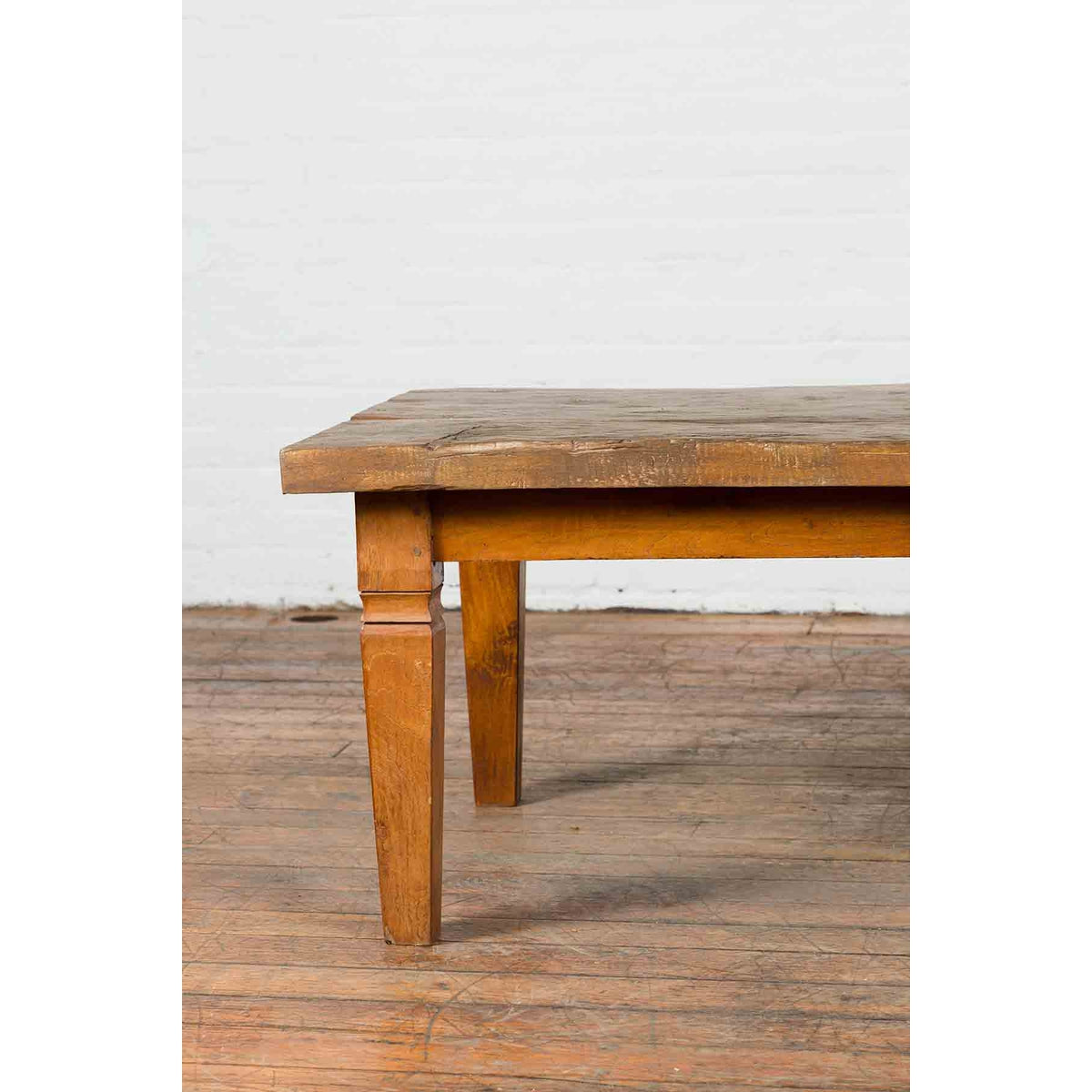 Rustic Indonesian 19th Century Coffee Table Made from a Slab of Wood-5. Asian & Chinese Furniture, Art, Antiques, Vintage Home Décor for sale at FEA Home
