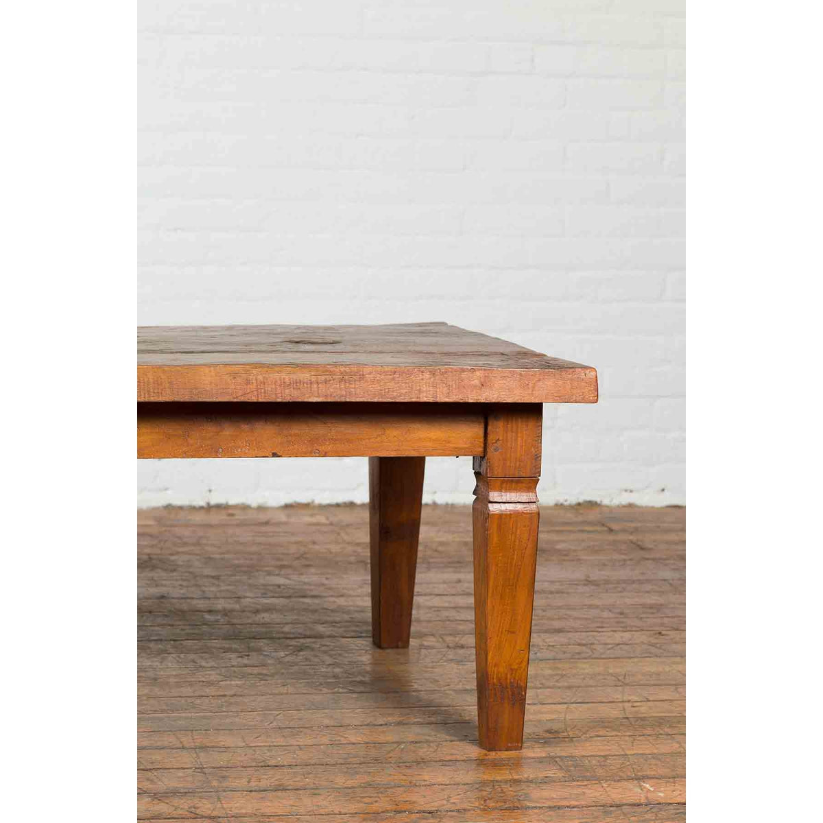 Rustic Indonesian 19th Century Coffee Table Made from a Slab of Wood-6. Asian & Chinese Furniture, Art, Antiques, Vintage Home Décor for sale at FEA Home