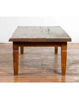 Rustic Indonesian 19th Century Coffee Table Made from a Slab of Wood-10. Asian & Chinese Furniture, Art, Antiques, Vintage Home Décor for sale at FEA Home