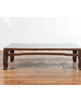 Chinese Antique Elmwood Coffee Table with Scrolling Feet-2. Asian & Chinese Furniture, Art, Antiques, Vintage Home Décor for sale at FEA Home
