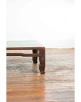 Chinese Antique Elmwood Coffee Table with Scrolling Feet and Humpback Stretchers-6. Asian & Chinese Furniture, Art, Antiques, Vintage Home Décor for sale at FEA Home