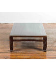 Chinese Antique Elmwood Coffee Table with Scrolling Feet and Humpback Stretchers-9. Asian & Chinese Furniture, Art, Antiques, Vintage Home Décor for sale at FEA Home