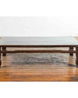 Chinese Antique Elmwood Coffee Table with Scrolling Feet and Humpback Stretchers-10. Asian & Chinese Furniture, Art, Antiques, Vintage Home Décor for sale at FEA Home