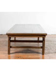 Chinese Qing Dynasty 19th Century Wide Coffee Table with Carved Spandrels-7. Asian & Chinese Furniture, Art, Antiques, Vintage Home Décor for sale at FEA Home