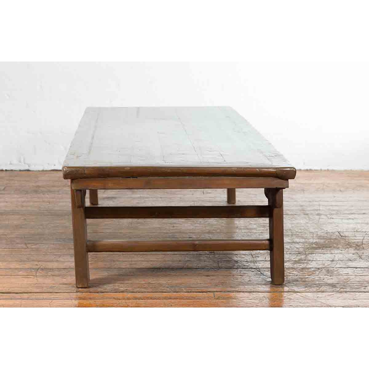 Chinese Qing Dynasty 19th Century Wide Coffee Table with Carved Spandrels-10. Asian & Chinese Furniture, Art, Antiques, Vintage Home Décor for sale at FEA Home