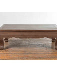 Vintage Thai Chow Legs Coffee Table with Carved Apron and Brown Patina-11. Asian & Chinese Furniture, Art, Antiques, Vintage Home Décor for sale at FEA Home