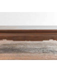 Vintage Thai Brown Wooden Coffee Table with Waisted Carved Apron and Chow Legs-7. Asian & Chinese Furniture, Art, Antiques, Vintage Home Décor for sale at FEA Home