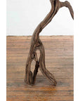 Antique Rustic Indonesian River Wooden Fragment Sculpture or Decorative Bench - image 6