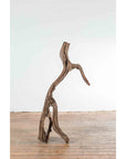 Antique Rustic Indonesian River Wooden Fragment Sculpture or Decorative Bench - image 7