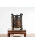 Chinese Vintage Black Lacquer Game Box with Gilded Traditional Landscape Scenes-9. Asian & Chinese Furniture, Art, Antiques, Vintage Home Décor for sale at FEA Home