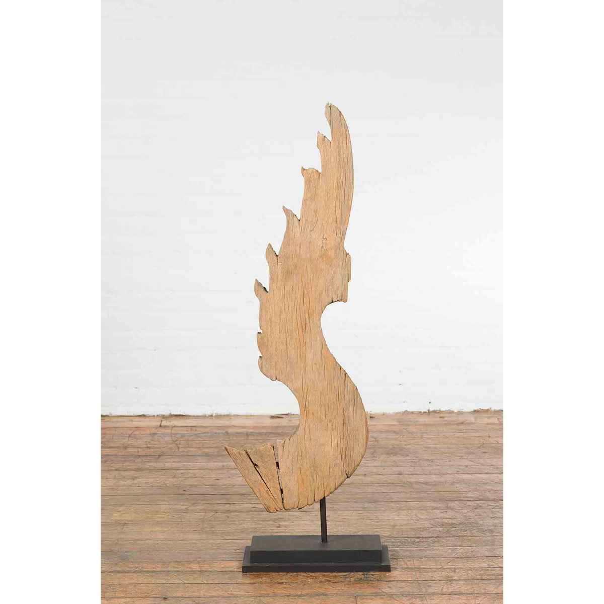 Thai Hand-Carved Wood Temple Dragon Sculpture-6. Asian & Chinese Furniture, Art, Antiques, Vintage Home Décor for sale at FEA Home