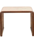 Burmese Vintage Waterfall Side Table with Rattan Woven Top and Horse Hoof Feet-1. Asian & Chinese Furniture, Art, Antiques, Vintage Home Décor for sale at FEA Home