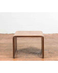 Burmese Vintage Waterfall Side Table with Rattan Woven Top and Horse Hoof Feet-7. Asian & Chinese Furniture, Art, Antiques, Vintage Home Décor for sale at FEA Home