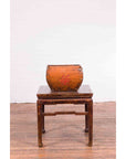 Chinese Early 20th Century Grain Basket with Red Calligraphy and Braces-6. Asian & Chinese Furniture, Art, Antiques, Vintage Home Décor for sale at FEA Home
