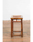 Chinese Qing Dynasty 19th Century Side Table with Split Bamboo Top and Patina-12. Asian & Chinese Furniture, Art, Antiques, Vintage Home Décor for sale at FEA Home