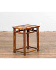 Chinese Qing Dynasty 19th Century Side Table with Split Bamboo Top and Patina-9. Asian & Chinese Furniture, Art, Antiques, Vintage Home Décor for sale at FEA Home