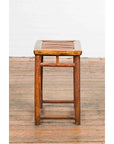 Chinese Qing Dynasty 19th Century Side Table with Split Bamboo Top and Patina-10. Asian & Chinese Furniture, Art, Antiques, Vintage Home Décor for sale at FEA Home