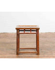Chinese Qing Dynasty 19th Century Side Table with Split Bamboo Top and Patina-11. Asian & Chinese Furniture, Art, Antiques, Vintage Home Décor for sale at FEA Home