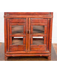 Chinese Vintage Bamboo Openwork Basket with Enclosed Shelves-10. Asian & Chinese Furniture, Art, Antiques, Vintage Home Décor for sale at FEA Home